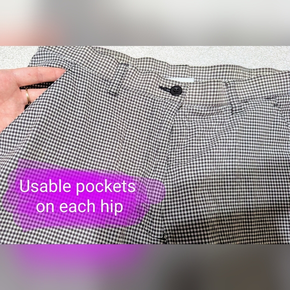 Northern Reflections size 8 EUC Vintage black & white relaxed fit capri pants - Picture 9 of 13